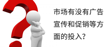 市場有沒有廣告宣傳和促銷等方面的投入？